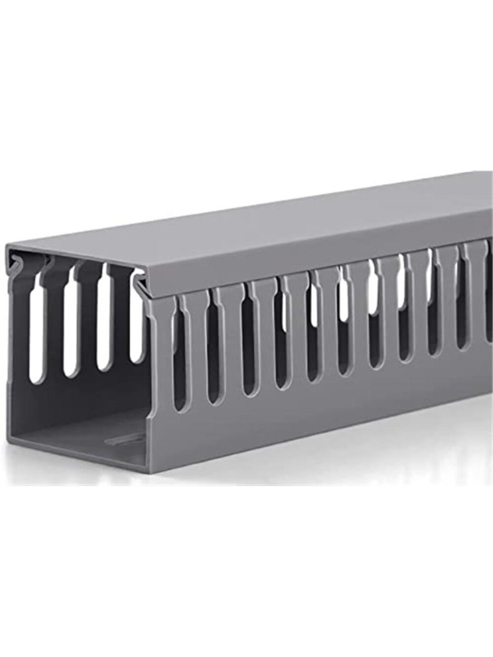 6ft Cable Raceway Wire Tray Cord Hider Under Desk Cover PVC Gray Large 3x3